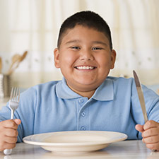repas de l'enfant obèse